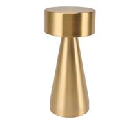 Fockety Lampe de Table à Gradation Continue 3 Couleurs, Apparence Exquise, Lampe de Table LED en Métal Portable avec Capteur Tactile pour Table de Chevet (GOLD)