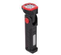 Fockety Lampe de Travail, Lampe de Travail LED étanche IPX4 Rechargeable, de Magnétique avec Crochet à Tête Pivotante à 90 Degrés, Affichage Numérique, 7 Modes d'éclairage pour Réparation de
