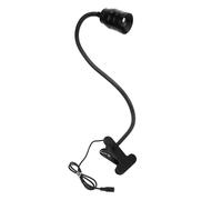 Fockety Lampe UV à Col de Cygne, Lampe UV Portable à Col de Cygne 5 W pour Ongles avec Pince et Pédale de Commande, Sèche-Ongles à Séchage Rapide pour Ongles en Gel, Extensions de (Prise