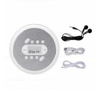 Fockety Lecteur CD Portable, Lecteur CD Personnel avec Casque, Protection Anti-Saut 60 S, écran LCD, Câble AUX et Câble d'alimentation USB AC, Prend en Charge /MP3/WMA/AUX