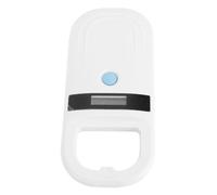 Fockety Lecteur de micropuces pour Animaux de Compagnie, Lecteur Portable Rechargeable EMID FDX B avec écran OLED, 134,2 kHz, 128 Ensembles de données, micropuce pour Animaux (White)