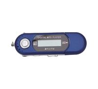 Fockety Lecteur MP3, Lecteur de Musique Numérique Rétro USB 2.0 avec écran LCD, écouteurs aux Formats WMA, Arrêt Automatique, Portable pour la Course à Pied Sportive (Blue)