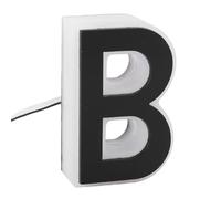 Fockety Lettre Lumineuse de Porte LED, Design élégant Noir et Blanc avec Lueur Chaude pour une visibilité Améliorée, Matériau ABS et PC étanche IP44, alimenté 12 V CC pour un Usage