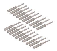 Fockety Lime à Meule pour Tronçonneuse, Ensemble D'outils D'affûtage Faciles à Changer pour Chaîne de 3/8 Pouces, Kit de Fraises 20 Pièces pour L'équipe d'entretien de la Tronçonneuse (Silver #16)