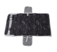 Fockety Lit en Avion pour Tout-petit, Lit de Voyage D'extension de Siège D'avion pour Enfants, Essentiel de Voyages en Avion avec Poches en Filet, Repos (Noir avec motif d'espace)