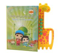 Fockety Livre Audio éducatif interactif en Arabe et Anglais, avec Stylo, Images d'animaux, Alphabet Arabe pour Enfants, Mots Anglais, Jouets sonores bilingues pour Tout-Petits