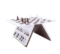 Fockety Livre D'échecs imprimé en 3D, Jeu D'échecs Magnétique avec Rangement, Jeu de société Pliable et Compact Portable pour Adultes, Livres de Voyage pour la Maison
