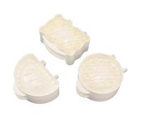 Fockety Lot de 3 Moules à à Main, Moules à de Poche avec Presse-Pâte, Mini à pour la Cuisson de Biscuits au sucré, Croûtes à, Gommes, Pâteseries, Fromages