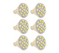 Fockety Lot de 6 Ampoules a mené Blanc Chaud 270 LM, Faisseau de 120 Degrés, Ampoule Halogène à Économie d'Énergie Avec Support de Lampe Gu4 pour à Fibre Optique, Paysage (Lumière chaude)