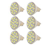 Fockety Lot de 6 Ampoules a mené Blanc Chaud 270 LM, Faisseau de 120 Degrés, Ampoule Halogène à Économie d'Énergie Avec Support de Lampe Gu4 pour à Fibre Optique, Paysage (Éclairage blanc)
