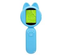 Fockety Loupe pour Enfants, Microscope Portable HD 1920 x 1080 avec Zoom numérique 4X et 8 lumières LED réglables, écran Couleur 2 Pouces, Jouet éducatif pour garçons et Filles (Blue)