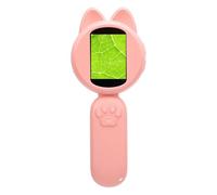 Fockety Loupe pour Enfants, Microscope Portable HD 1920 x 1080 avec Zoom numérique 4X et 8 lumières LED réglables, écran Couleur 2 Pouces, Jouet éducatif pour garçons et Filles (Pink)