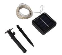 Fockety Luminaire Solaire, Tube Pvc Transparent Étanche 100 LED, Luminaire Fée Rémission aux Intempéries pour Arbre, Terrasse, Clôture, Balcon, Cour, Jardin, Camping