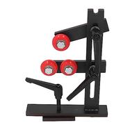 Fockety Lunette pour à Bois, Lunette en L pour Le Travail du Bois avec 3 Roues de Fixation en métal, Lunette pour à Bois, Centre de Travail en Fonte, Support d'outil pour