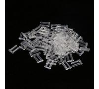 Fockety Lunettes Accessoires Outils 100 Pièces Nouveaux Manchons de Compression en Plastique Ensemble de Fixation de Lentille Professionnel pour Opticiens Pratique (1,6 * 0,8 * 0,7)