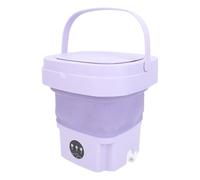 Fockety Machine à Laver Portable, Mini Laveuse Automatique 11L avec 3 Modes de Nettoyage et Panier Essoreur pour Petits Vêtements, Laveuse Pliable pour Appartement (Prise UE)