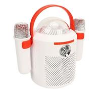 Fockety Machine de Karaoké Verser des Adultes Enfants, Haut-Parleur de Karaoké avec DESUX Microphones de sans Fil, Haut-Parleur du Système