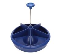 Fockety Mangeoire pour porcelets, en Plastique, 5 Compartiments, Grande capacité, Ronde, 33 x 33 cm, 780 ML, Protection Contre Les Chutes et Les Chocs, Bords Lisses, pour l'élevage