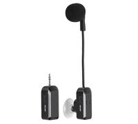 Fockety Microphone pour Instrument, système de Microphone pour Saxophone 2,4 G à 360° avec Ventouse, sans Fil pour Guitare, Violon, Longue durée de Vie de la Batterie