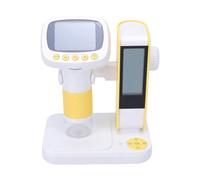 Fockety Microscope Numérique Enfant, Microscope Portable à Main avec éclairage LED et écran Numérique de 2 Pouces, for Apprentissage éducatif pour Garçons et Filles de 3 à 12 Ans