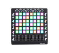 Fockety MIDI Controller Drum Pad, 48 RVB Backlit Velocity Sensitive Pads 8 Boutons 8 Sliders 16 Boutons de Fonction Sortie D'entrée MIDI USB, avec Plug and Play for Win Mac Osx