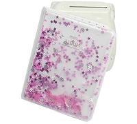 Fockety Mini Album Photo élégant avec Perles de Sable Mouvant pour Appareil Photo, Peut Contenir 64 de 7,6 Cm, Organisateur Polyvalent pour Billets de Cinéma, Cartes et Plus Encore (PINK)