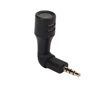 Fockety Mini Microphone Omnidirectionnel Jack 3,5 Mm, Mini Microphone élégant avec Radio Surround 360° pour Petite Production Vidéo, Chat Vocal