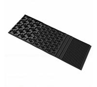 Fockety Mini Tapis D'écluse de Prospection d'or, Tapis de Boîte D'écluse Portable avec Rayures, en Caoutchouc pour la Récupération d'or Fin et Grand, Facile à Réussir, Dragage de