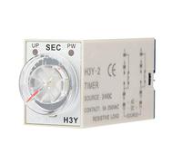 Fockety Minuterie de Retard 24V DC H3Y-2, Interrupteur de Commande de Relais temporisé pour Usage Industriel, Temps Réglable 1/3/6S avec 8 Broches Précises et Longue Durée de Vie (10S)