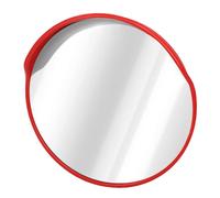 Fockety Miroir Convexe, Miroir de sécurité Extérieur Réglable, Grand Angle Surface Courbe 60 Mm Miroir de Trafic Convexe monté, Miroirs de sécurité Convexes pour (30 cm / 11,8 pouces)