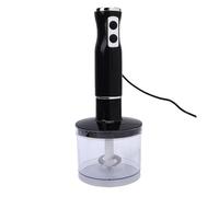 Fockety Mixeur à Main, Mixeur à Main électrique Puissant 4 en 1 en Acier Inoxydable, Portable avec Hachoir de 600 Ml et Fouet pour Soupe, Smoothies, Aliments (Prise UE)