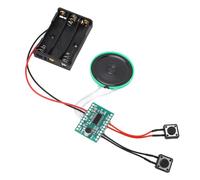 Fockety Module de Carte de Vœux DIY 30 S Enregistrable avec Bouton de Déclenchement de Son Vocal, Boucle de Lecture, Cadeaux de Noël, Boîtes à Bijoux, Klaxon Environnemental 16 Ω 0,25 W