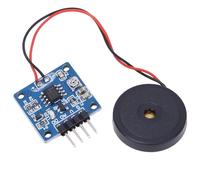 Fockety Module de Commutateur de Vibration Piézoélectrique - Module de Capteur de Vibration Analogique pour les Interactions Liées aux - 5,0 V CC Idéal pour les Interactions de Tambour électronique