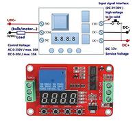 Fockety Module de Relais à Verrouillage Automatique de Synchronisation pour Retard D'automatisation FRM01, Module de Minuterie de Cycle Multifonction Réglable, pour Applications de Contrôle de