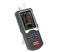 Fockety Moniteur de Qualité de L'Air Interieur, Analyseur de Particules, 0,3 μm à 10μm Détection Précis en Temps Raine, Égisseur des Données du Comptère de Particules.