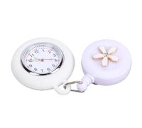 Fockety Montre D'infirmière à Clipser, Montre D'infirmière à Revers Suspendu, de Poche Rétractable à Clipser pour Hôpitaux, Cliniques, écoles et Bureaux