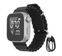 Fockety Montre Métronome Vibrante, Puissante Force de Vibration 5X, écran LCD, Batterie Rechargeable, Montre Numérique avec Réglage 40-240 BPM pour Instruments de Musique et Fitness (Black)