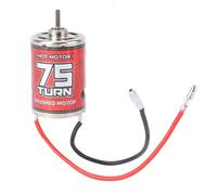 Fockety Moteur brossé 540, Moteur RC 75T à Haute Torsion et Faible Bruit, Moteur électrique étanche avec Boîtier en Acier Inoxydable pour Coffre de Bateau de Voiture RC