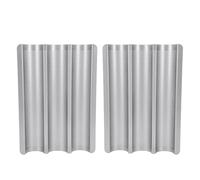 Fockety Moule à baguettes, moule à pain français perforé antiadhésif en acier inoxydable de qualité supérieure avec double revêtement, plaque de cuisson pour 3 baguettes au levain