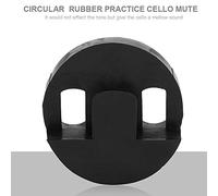 Fockety Moute à Violoncelle Flexible en Caoutchouc, Accessoire de Violoncelle Noir, Matériau Durable, Réduire le Volume, Son Doux, Accessoire D'instruments de Musique