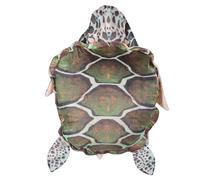 Fockety Oreiller Portable en Forme de Coquille de Tortue, Oreiller Créatif en Forme de Tortue Géante, Costume d'animal en Peluche surdimensionné Amovible, Déguisement Amusant (80 cm/31,5 Pouces)
