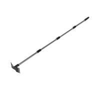 Fockety Outil D'attracteur de Mauvaises Herbes, 60 Pouces 2 en 1 Gardening Hand Weeding Tool Manual Weeder Remover Tool Rake Hand Weed avec Une Longue Poignée pour Le Jardin, la Cour,