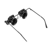 Fockety Outil de Bijoutier Professionnel, Loupe Grossissante 20x pour la Réparation de Montres, Loupe de Lunettes à Lumière LED