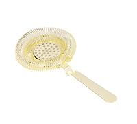 Fockety Outil de Filtrage Fin Professionnel de Crépine de Barre D'acier Inoxydable pour le Filtrage de Glaçons de Cocktail pour la Fête de Restaurant de Barman (GOLD)