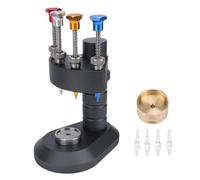 Fockety Outil de Réglage de la Main de Montre, Presseur de Main de Montre Automatique à 4 Broches, Kit de Réparation D'aiguilles de Presse de Réglage D'horlogers Professionnels