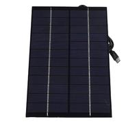 Fockety Panneau De Charge Solaire Portable Avec SystèMe De Conversion D'éNergie En Silicium Polycristallin, Chargeur Solaire LéGer Et éTanche Pour éClairage De Jardin, Camping Et