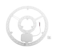 Fockety Panneau de Remplacement pour Plafonnier LED, 48 W, 27 Cm, Montage Magnétique Rond en ABS avec Technologie de Réflexion Diffuse, pour Ventilateur de Plafond LED intégré