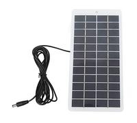 Fockety Panneau Solaire, 5W 12V Portable High Efficiency Solar Module Polycrystalline Solar Power Panel with DC Interface, Panneau Chargeur Solaire Economique pour Petits Systèmes d'Energie Solaire