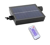 Fockety Panneau Solaire de Remplacement, Boîtier de Commande de Lumière Solaire Réglable étanche Automatique avec Télécommande, Carte de Circuit imprimé de Chaîne de Lampe Solaire
