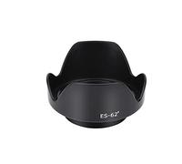 Fockety Pare-Soleil D'objectif D'appareil Photo ES-62II pour 50 Mm F/1.8 II : évite Les Dommages, Convient aux Objectifs CanonNikon 50 Mm, Comprend Un Capuchon D'objectif, Conçu pour la Photographie